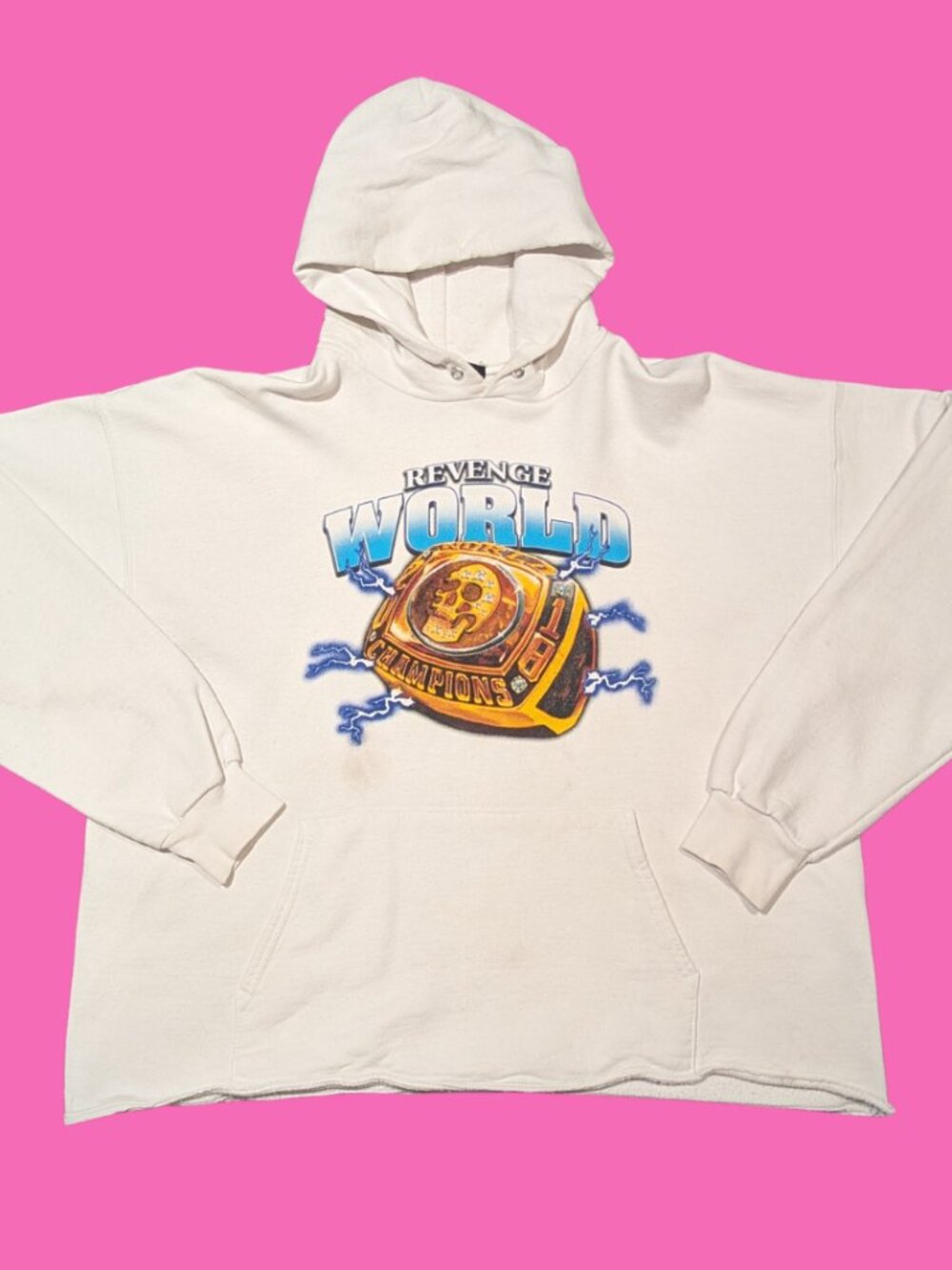 Y2K Revenge World Champions Hoodie Size L
